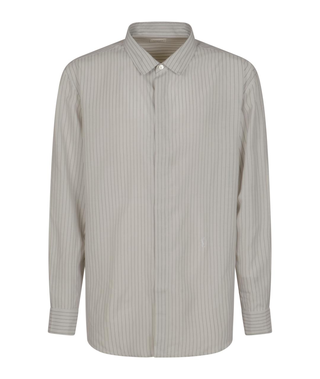 SAINT LAURENT Бежевая кэжуал рубашка, фото 1