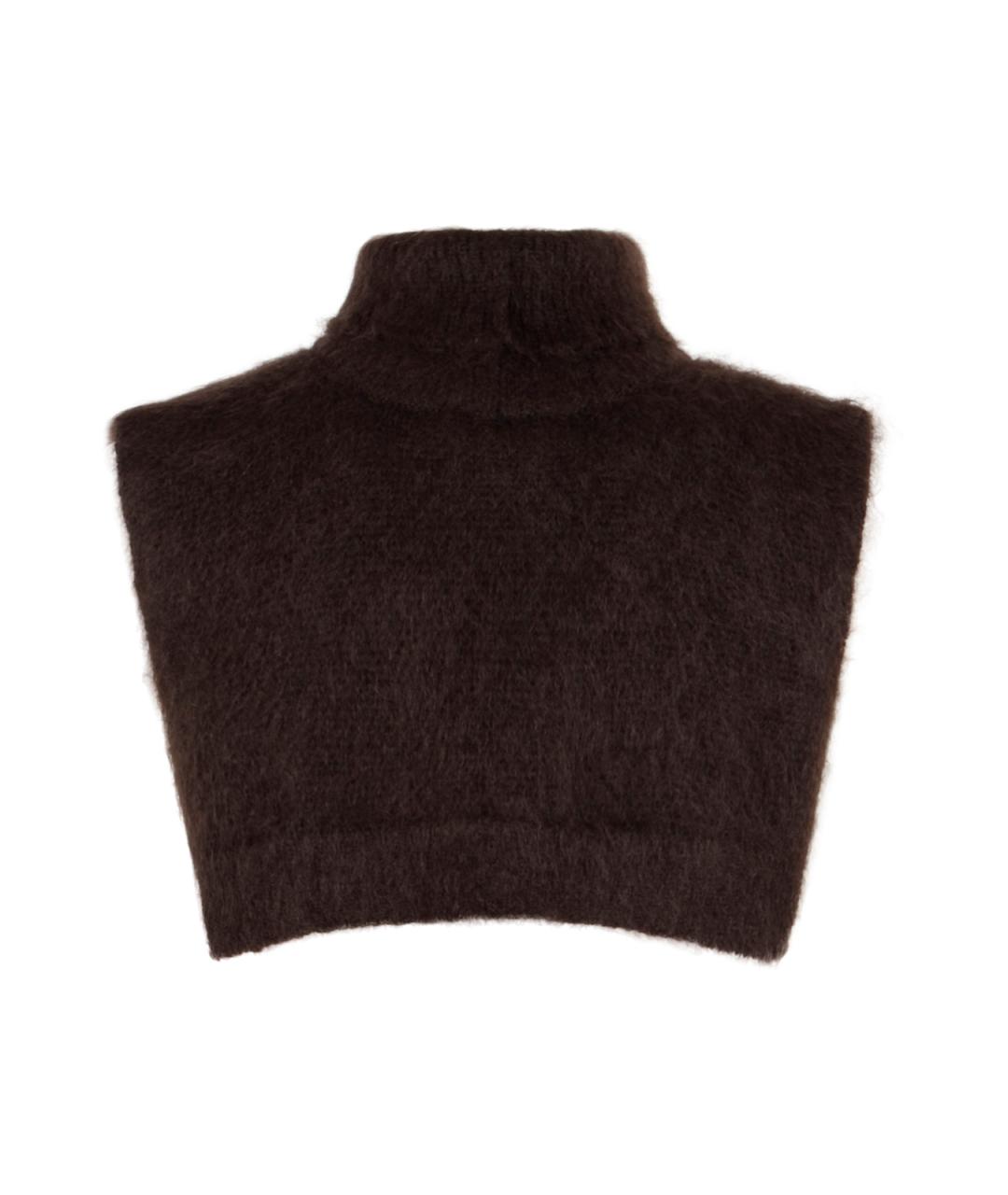 MONCLER Коричневая шерстяная водолазка, фото 2