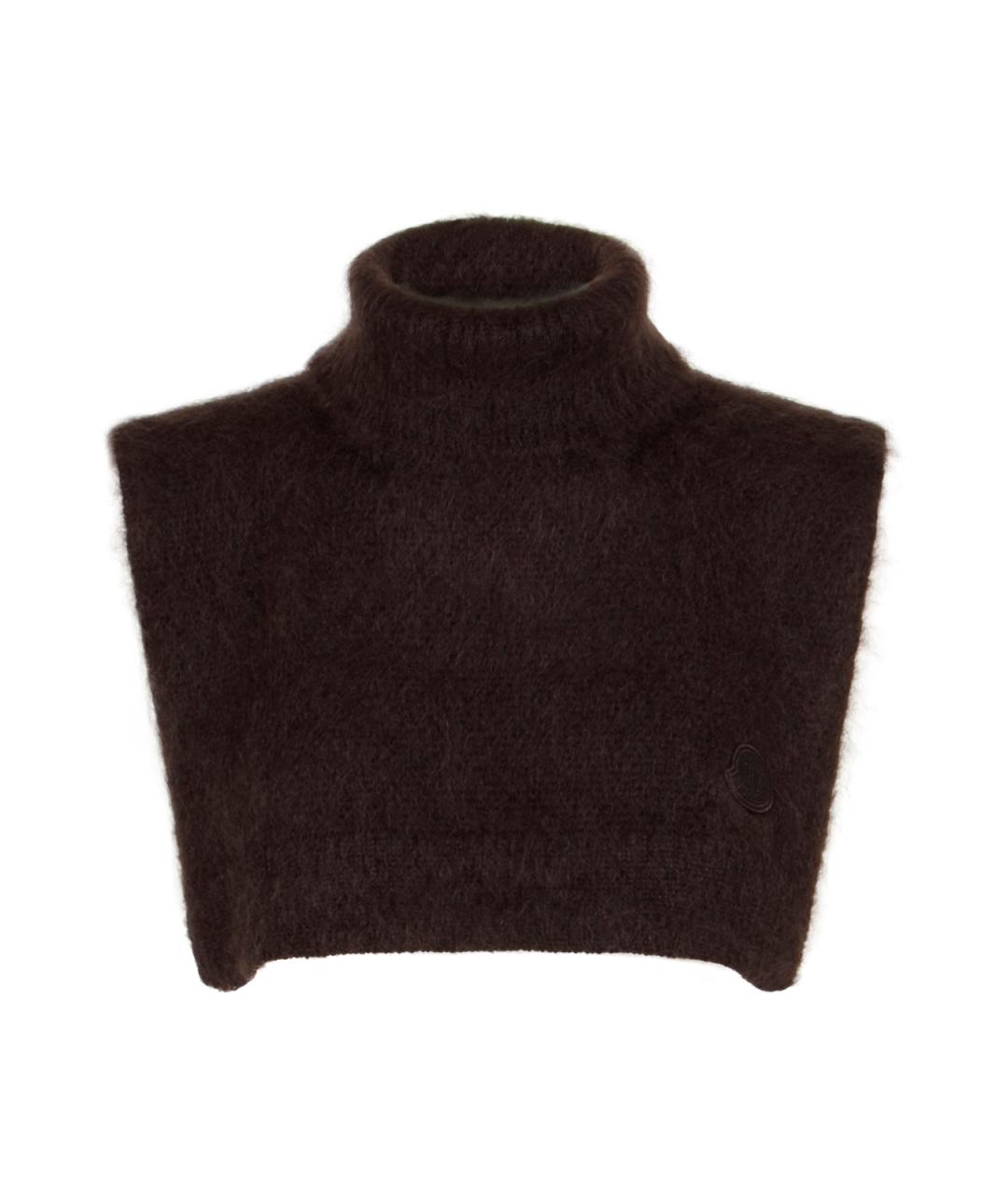 MONCLER Коричневая шерстяная водолазка, фото 1