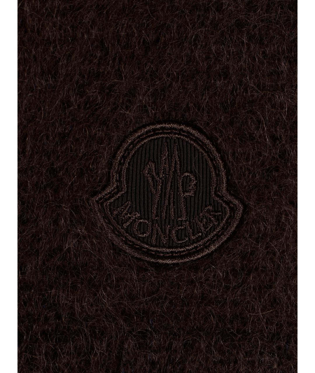 MONCLER Коричневая шерстяная водолазка, фото 3