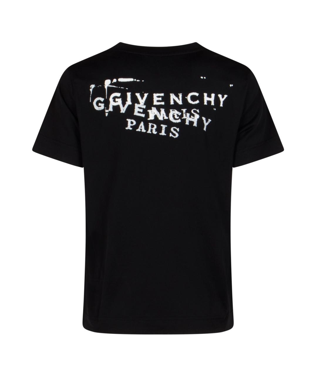 GIVENCHY Черная хлопковая футболка, фото 2