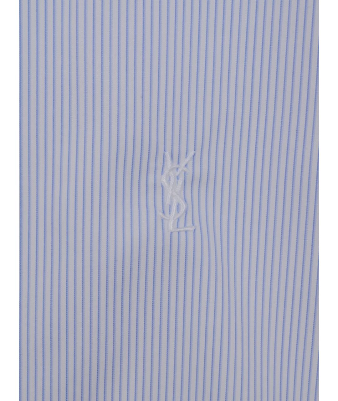 SAINT LAURENT Голубая кэжуал рубашка, фото 3