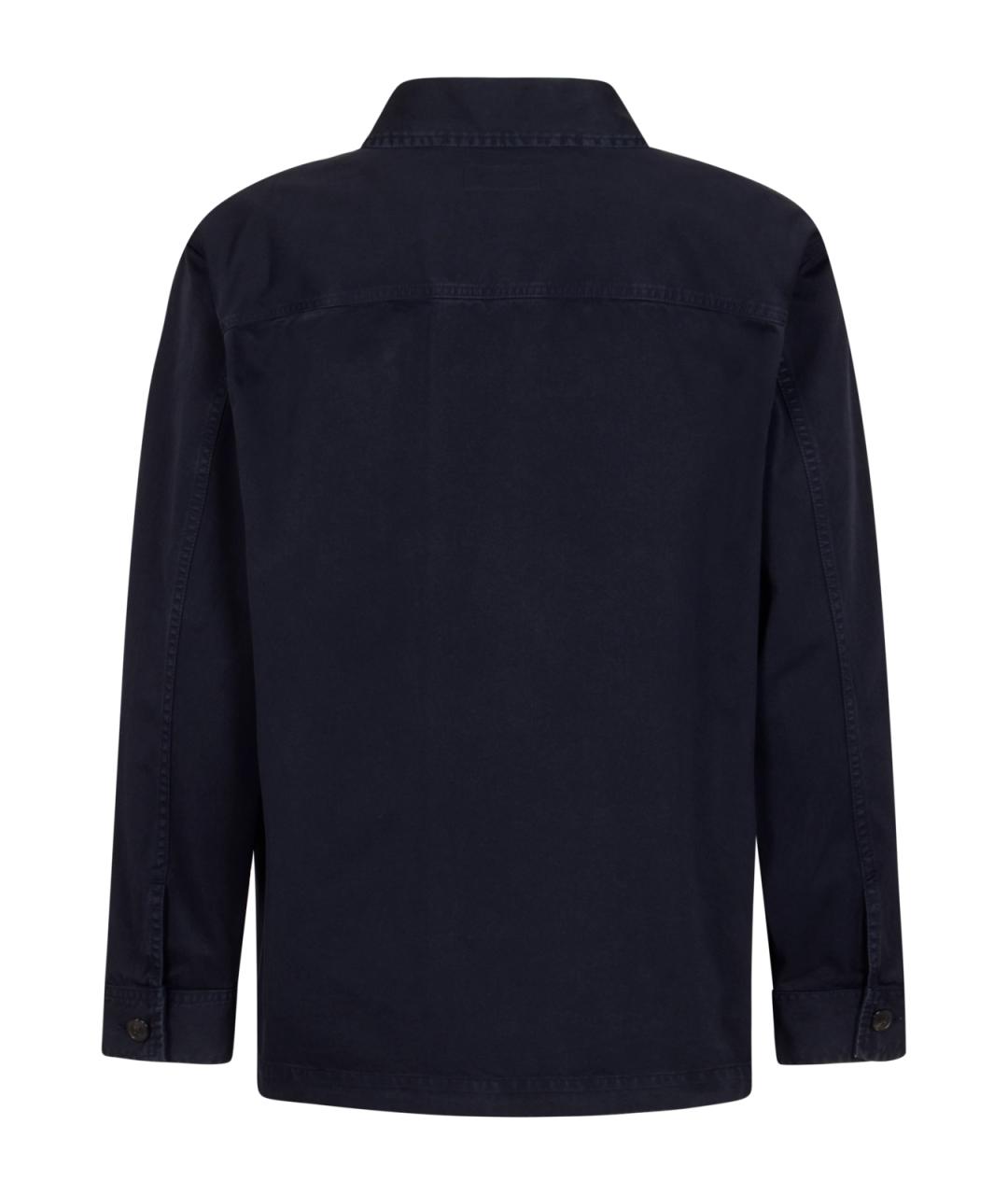 SAINT LAURENT Темно-синяя хлопковая куртка, фото 2