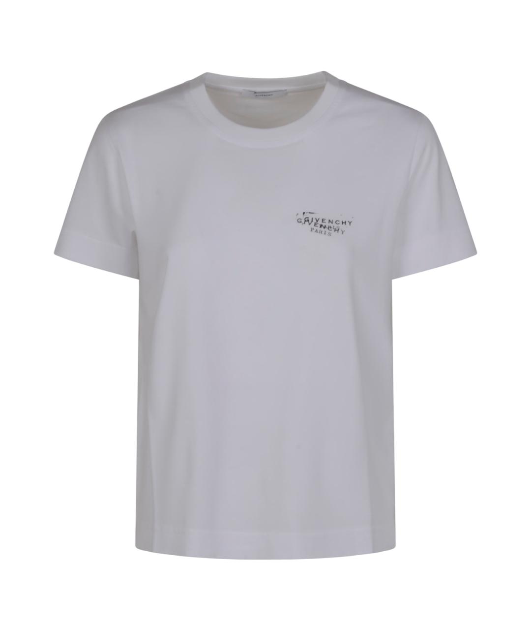 GIVENCHY Белая хлопковая футболка, фото 1