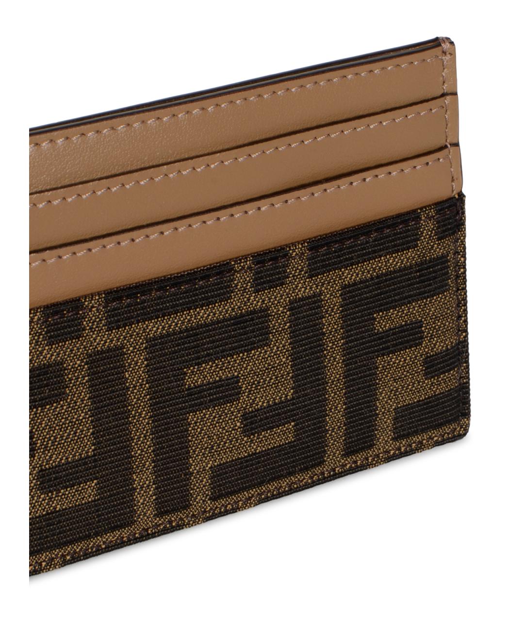 FENDI Коричневый кардхолдер, фото 3
