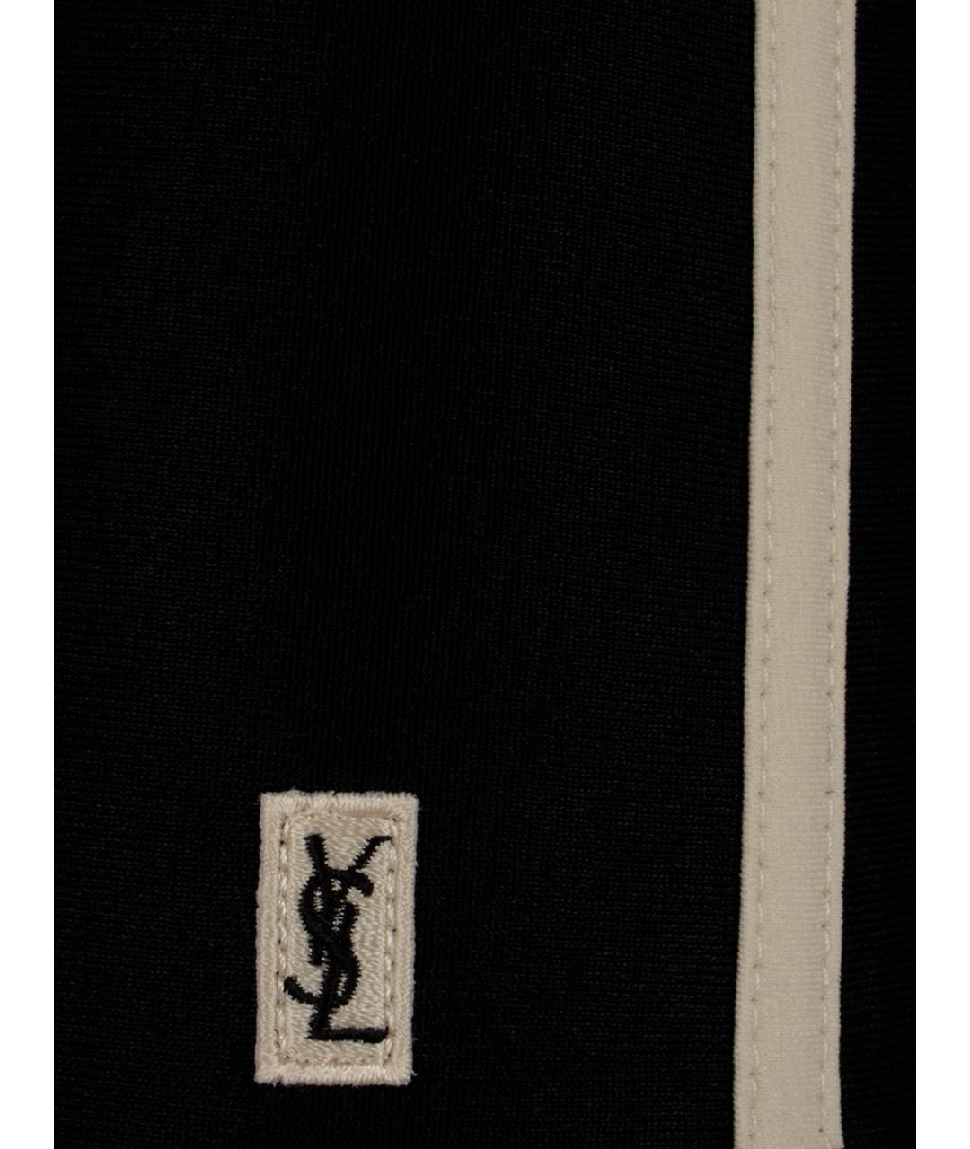 SAINT LAURENT Черные синтетические плавки, фото 3