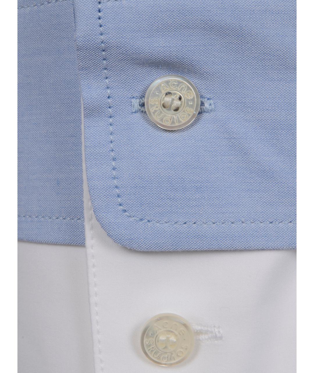 ACNE STUDIOS Синяя хлопковая рубашка, фото 3