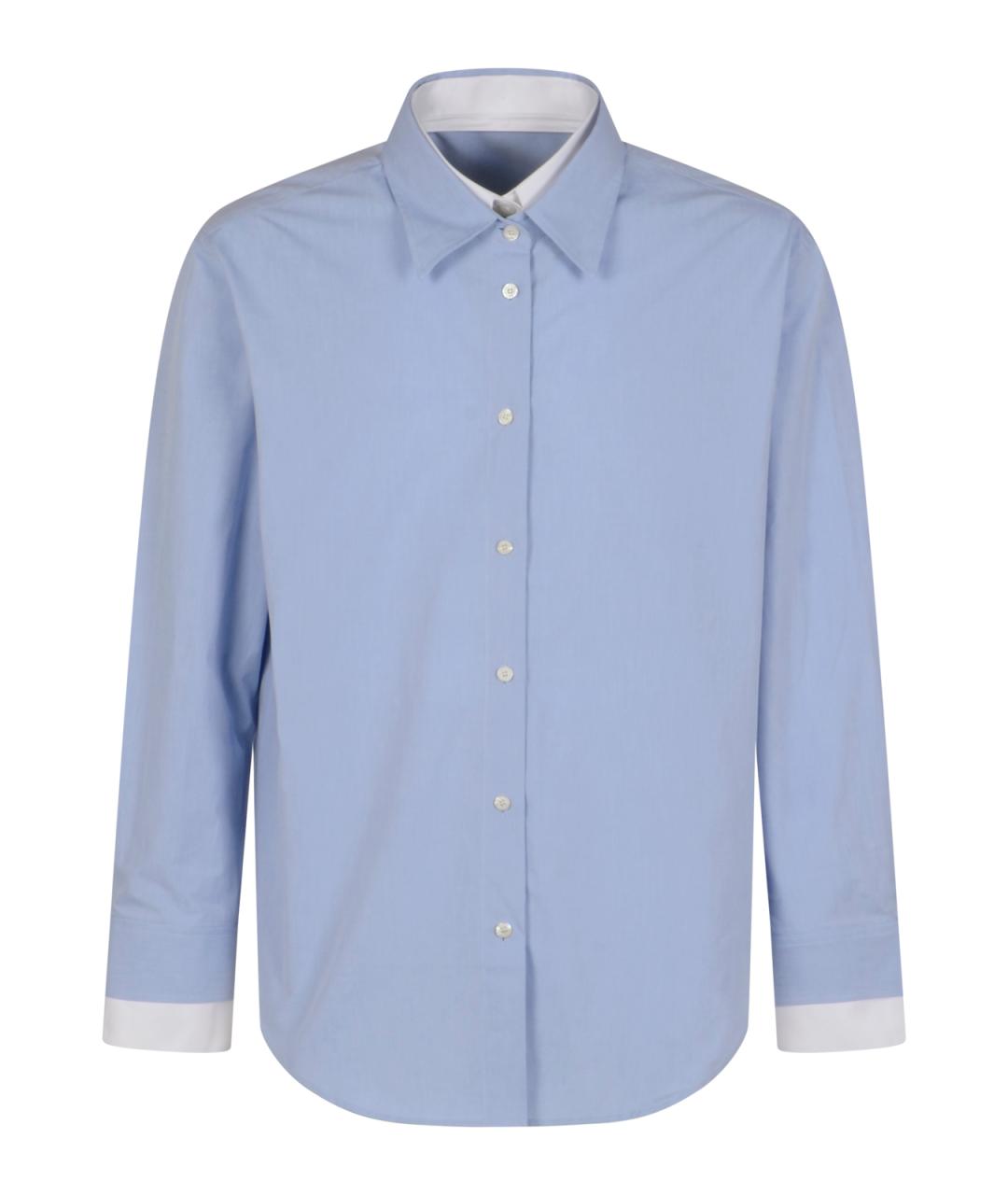 ACNE STUDIOS Синяя хлопковая рубашка, фото 1