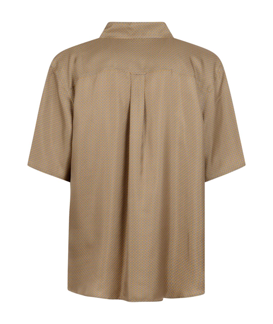 SAINT LAURENT Бежевая шелковая кэжуал рубашка, фото 2