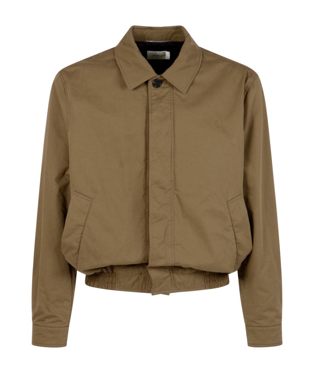 SAINT LAURENT Бежевая куртка, фото 1