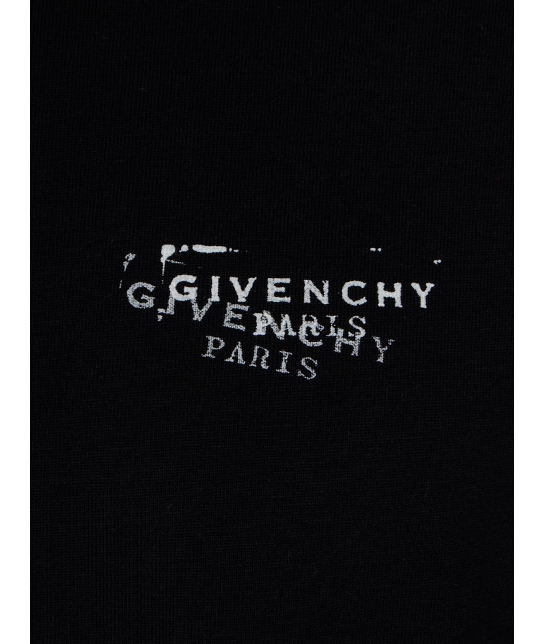 GIVENCHY Черная хлопковая футболка, фото 3