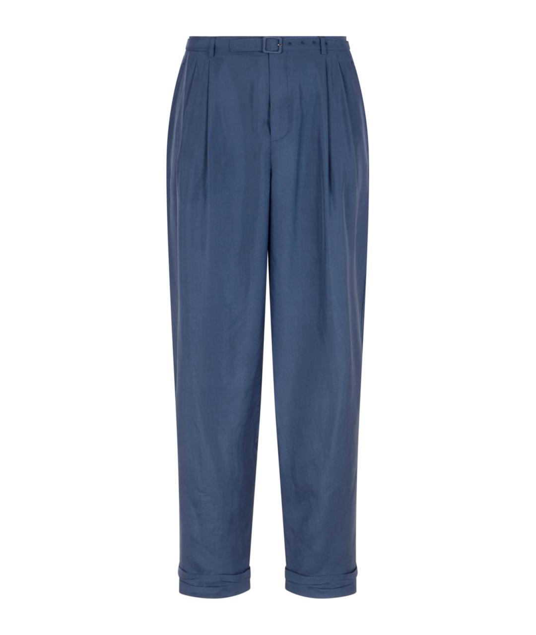 SAINT LAURENT Синие повседневные брюки, фото 1