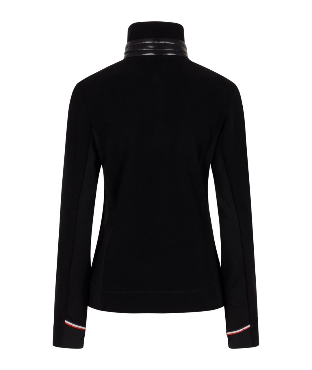 MONCLER GRENOBLE Черный полиэстеровый кардиган, фото 2