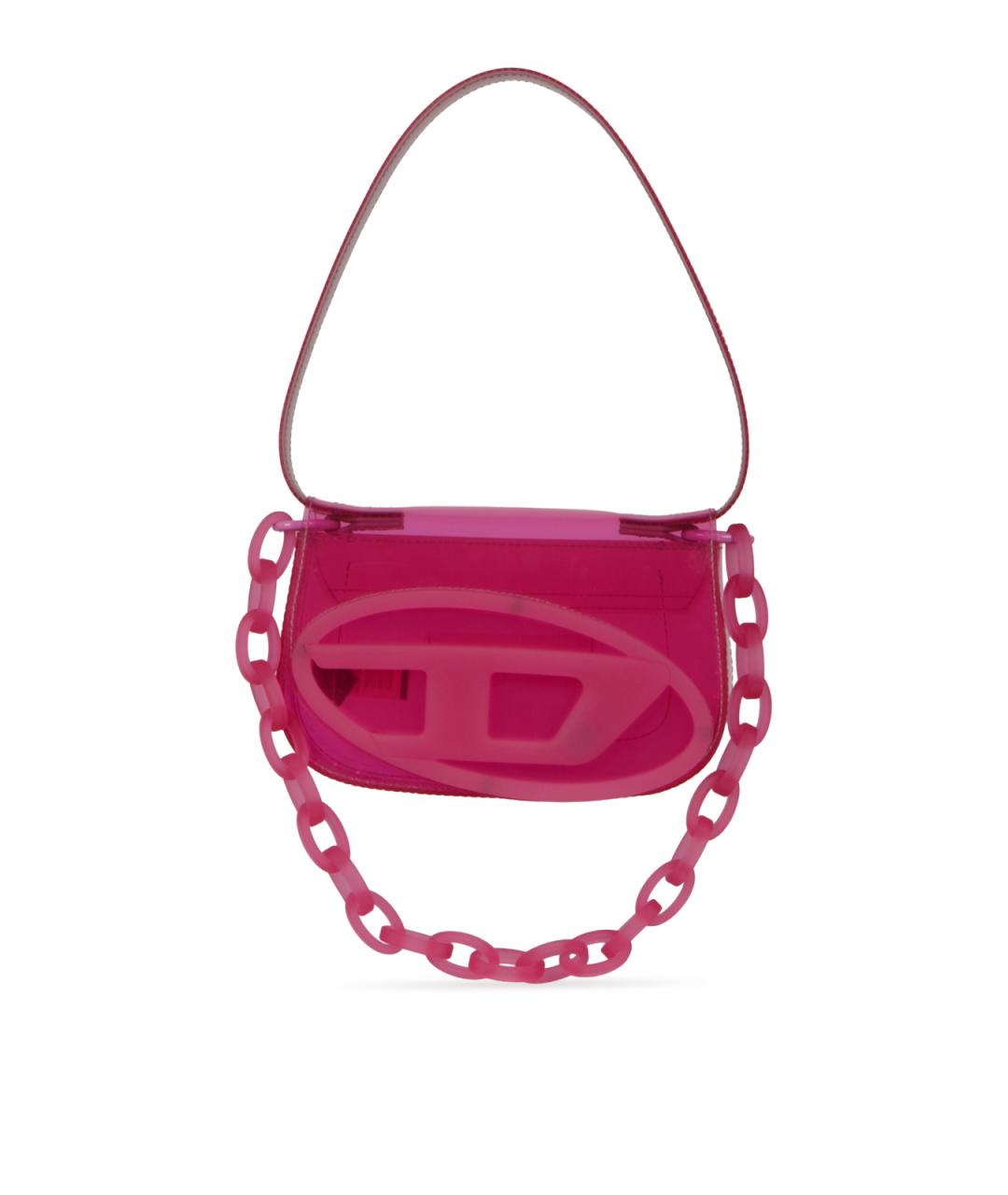 DIESEL Розовая синтетическая сумка через плечо, фото 1