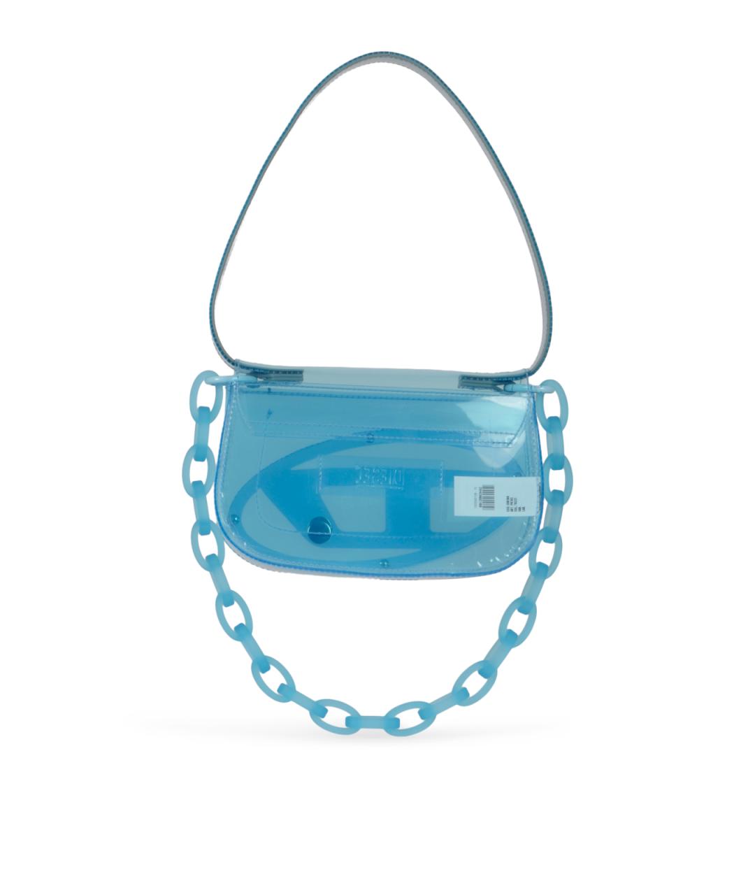 DIESEL Голубая синтетическая сумка через плечо, фото 2