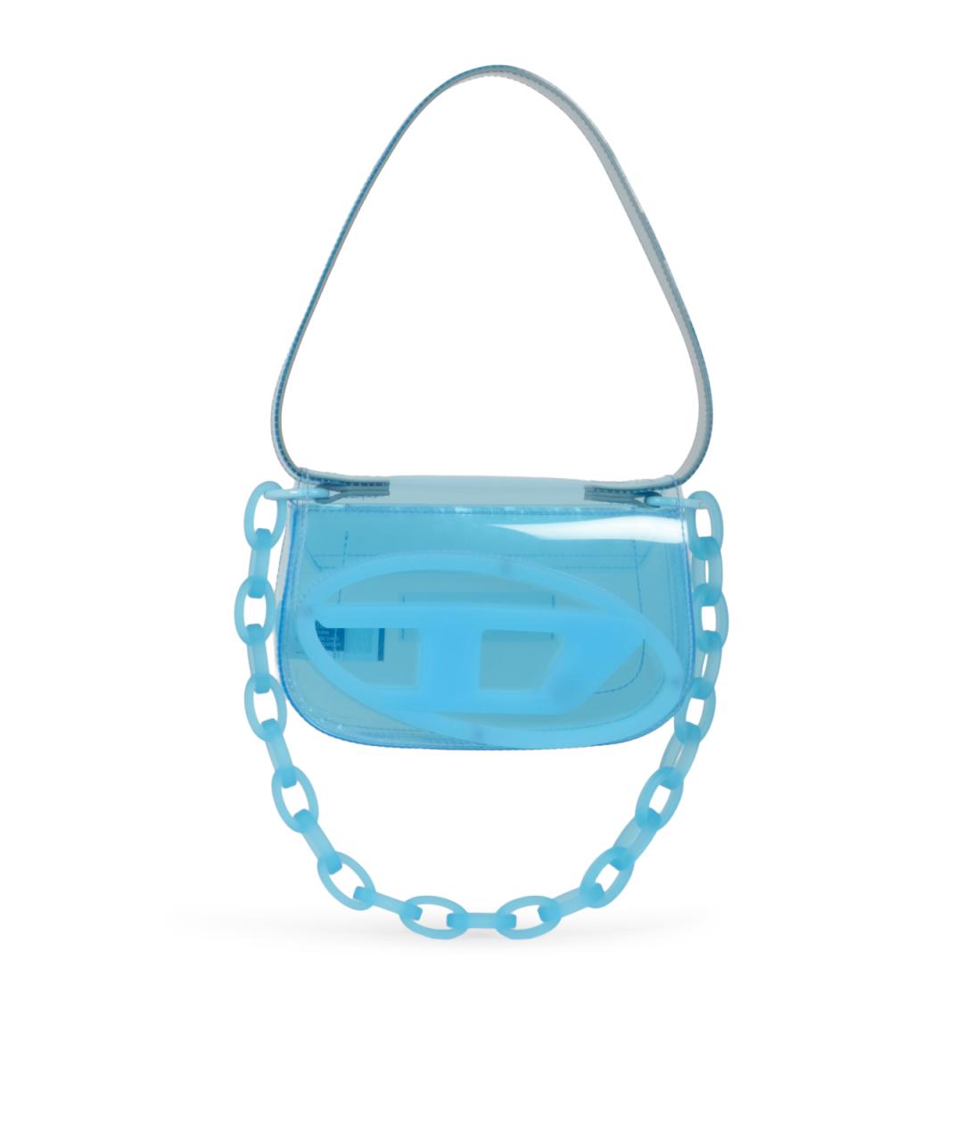 DIESEL Голубая синтетическая сумка через плечо, фото 1