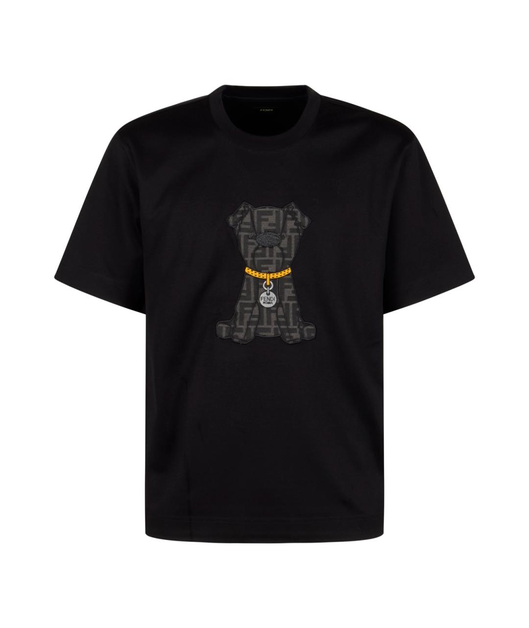 FENDI Черная хлопковая классическая рубашка, фото 1