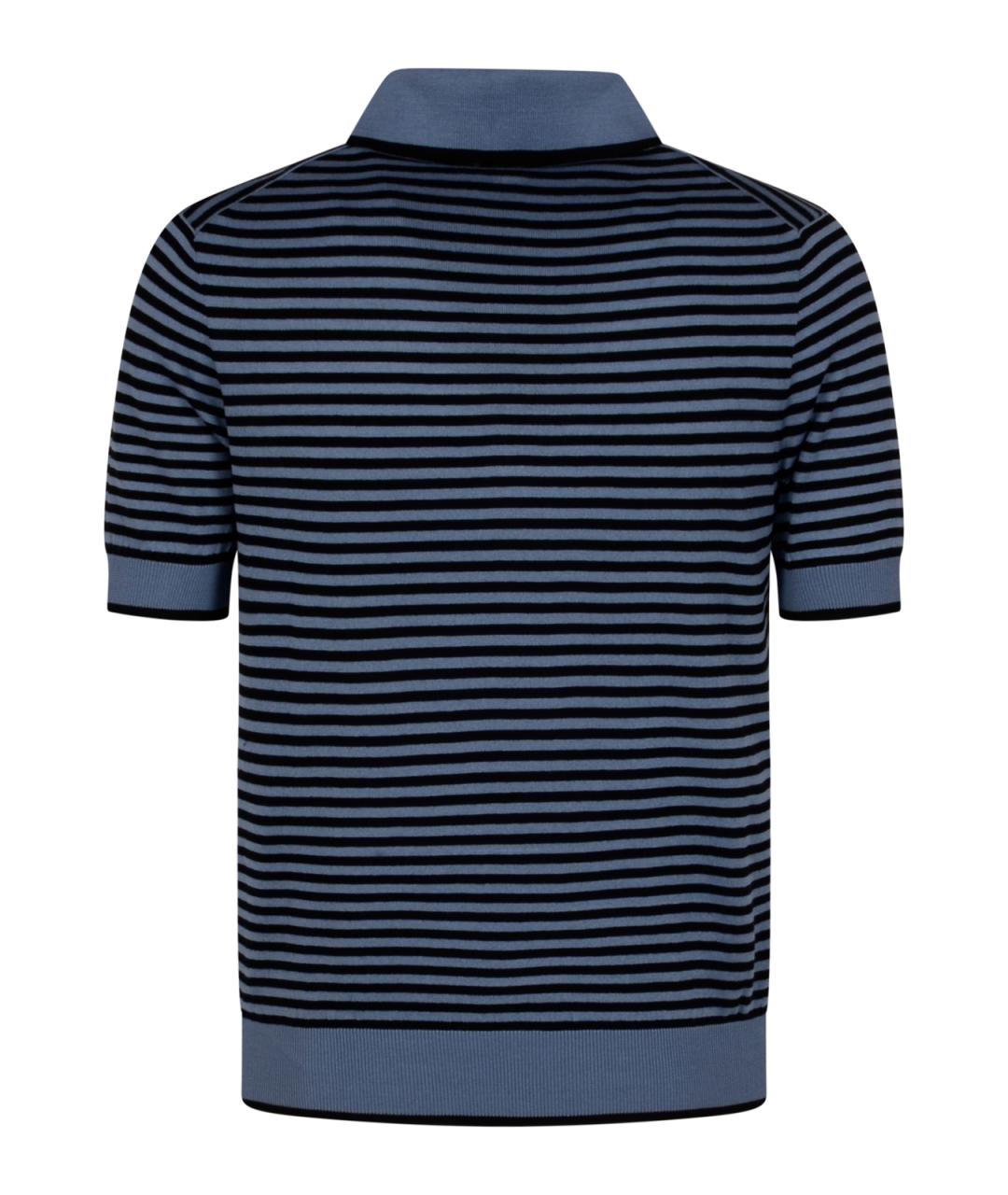 PRADA Мульти хлопковое поло с коротким рукавом, фото 2