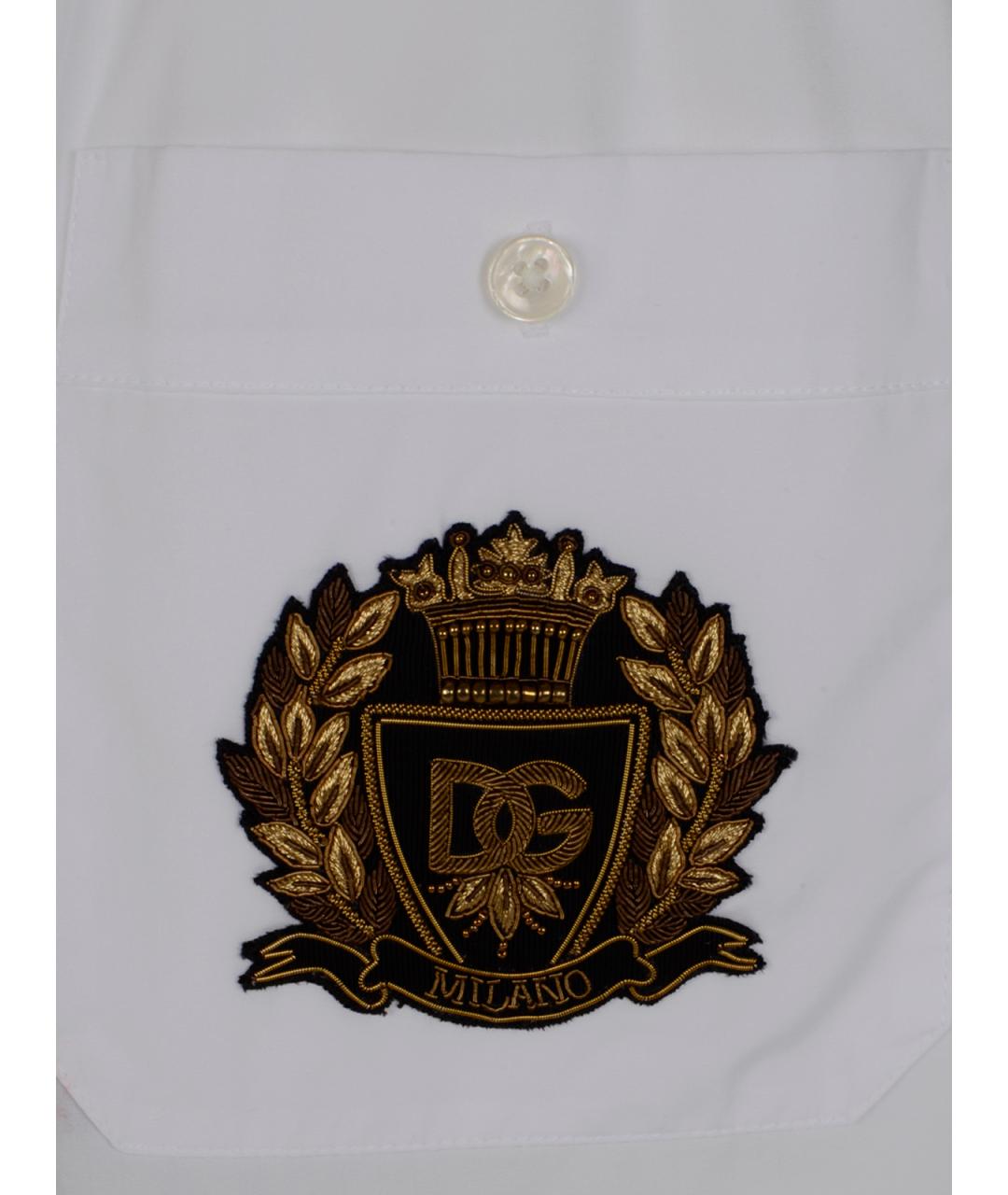 DOLCE&GABBANA Белые хлопковые шорты, фото 3