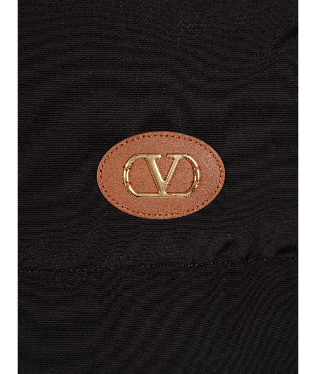 VALENTINO Черный синтетический пуховик, фото 3