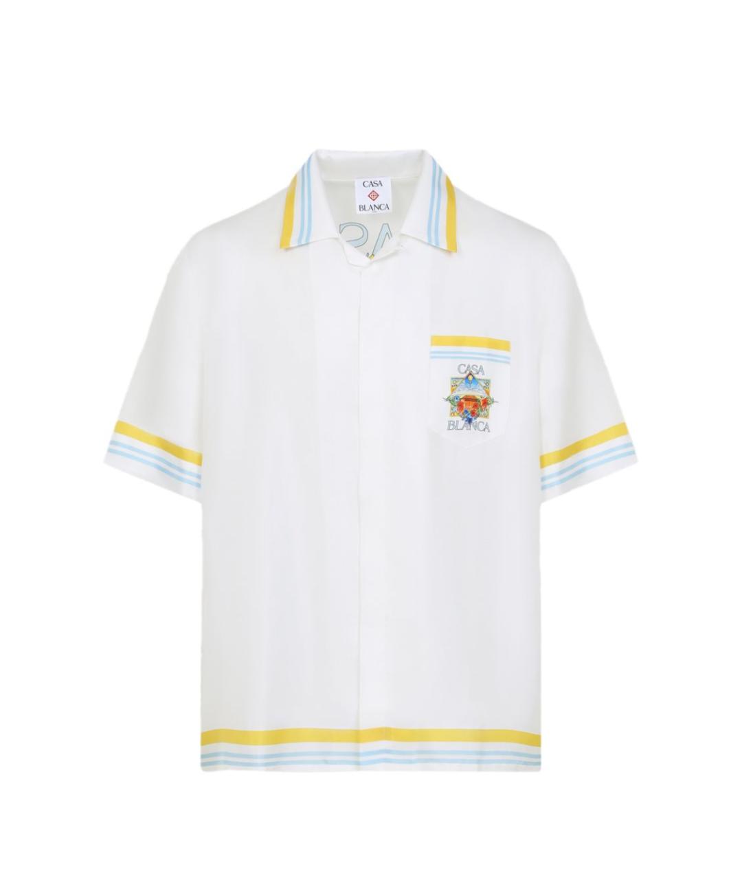 CASABLANCA Белая шелковая кэжуал рубашка, фото 1