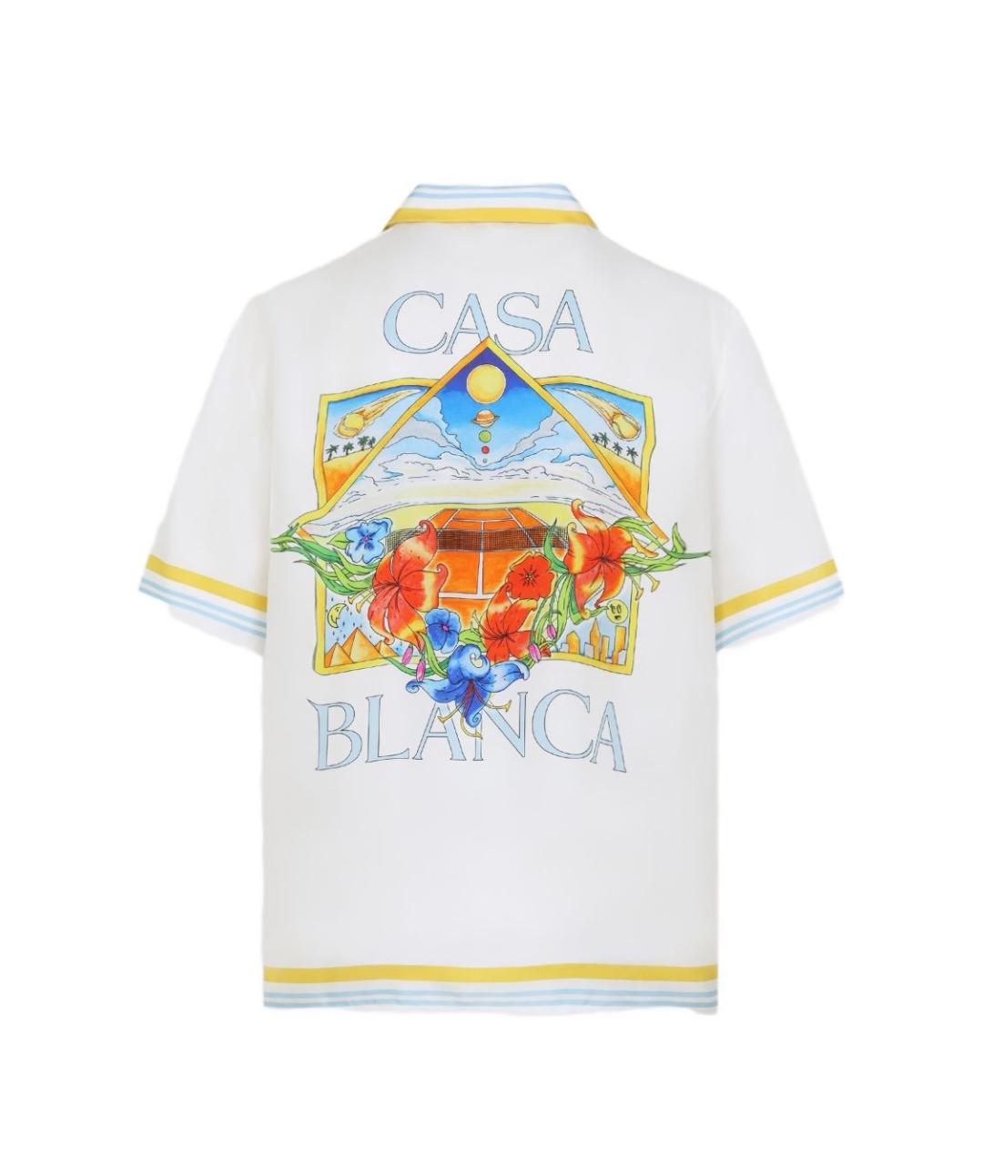 CASABLANCA Белая шелковая кэжуал рубашка, фото 2