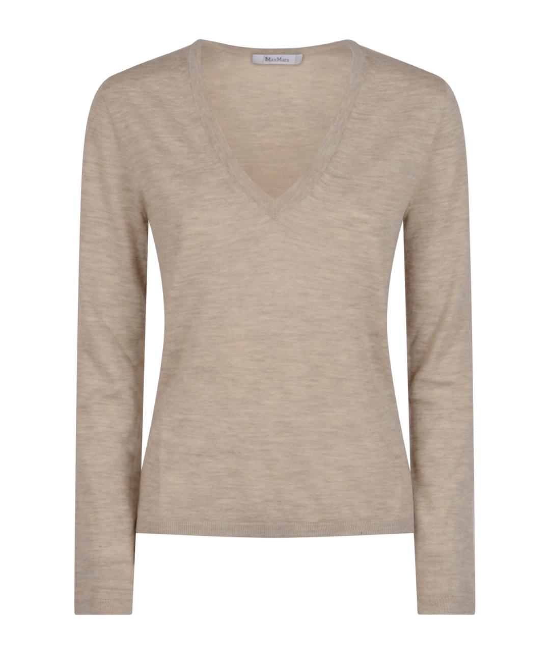 MAX MARA Бежевый джемпер / свитер, фото 1