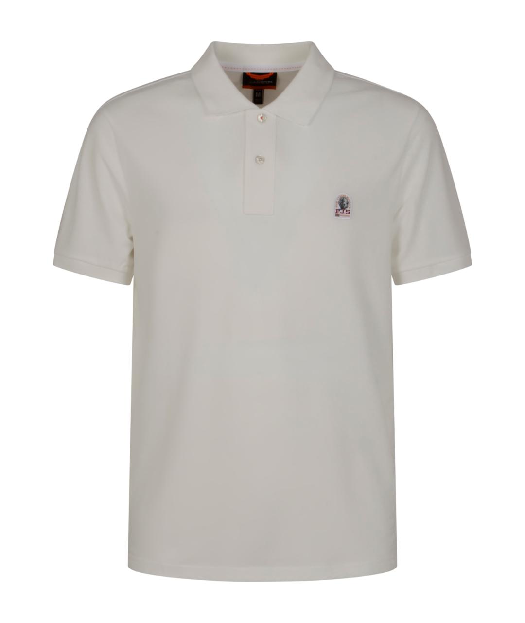 PARAJUMPERS Белое поло с коротким рукавом, фото 1