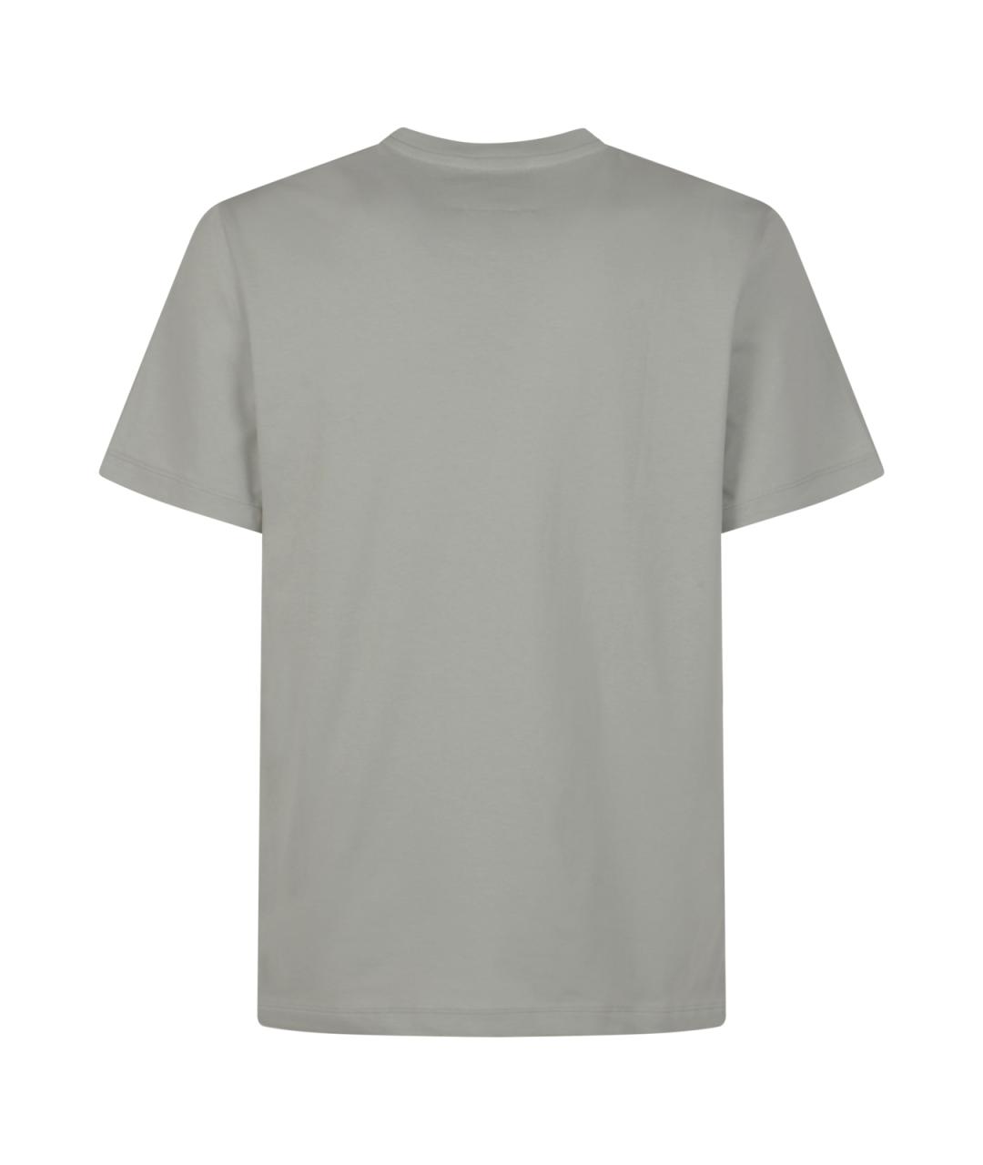 PARAJUMPERS Серая хлопковая футболка, фото 2