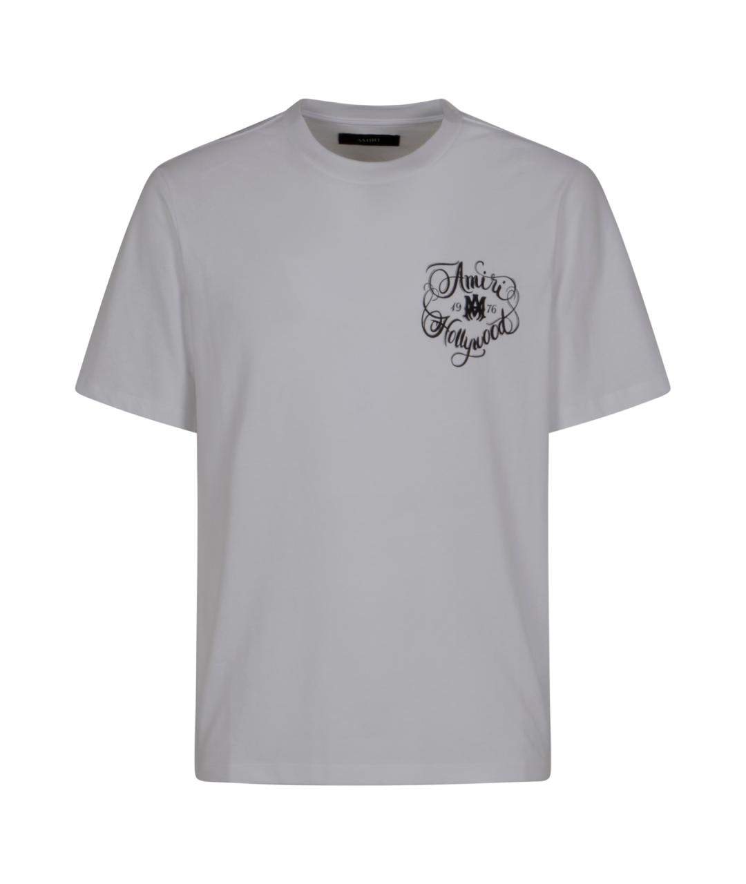 AMIRI Белая хлопковая футболка, фото 1