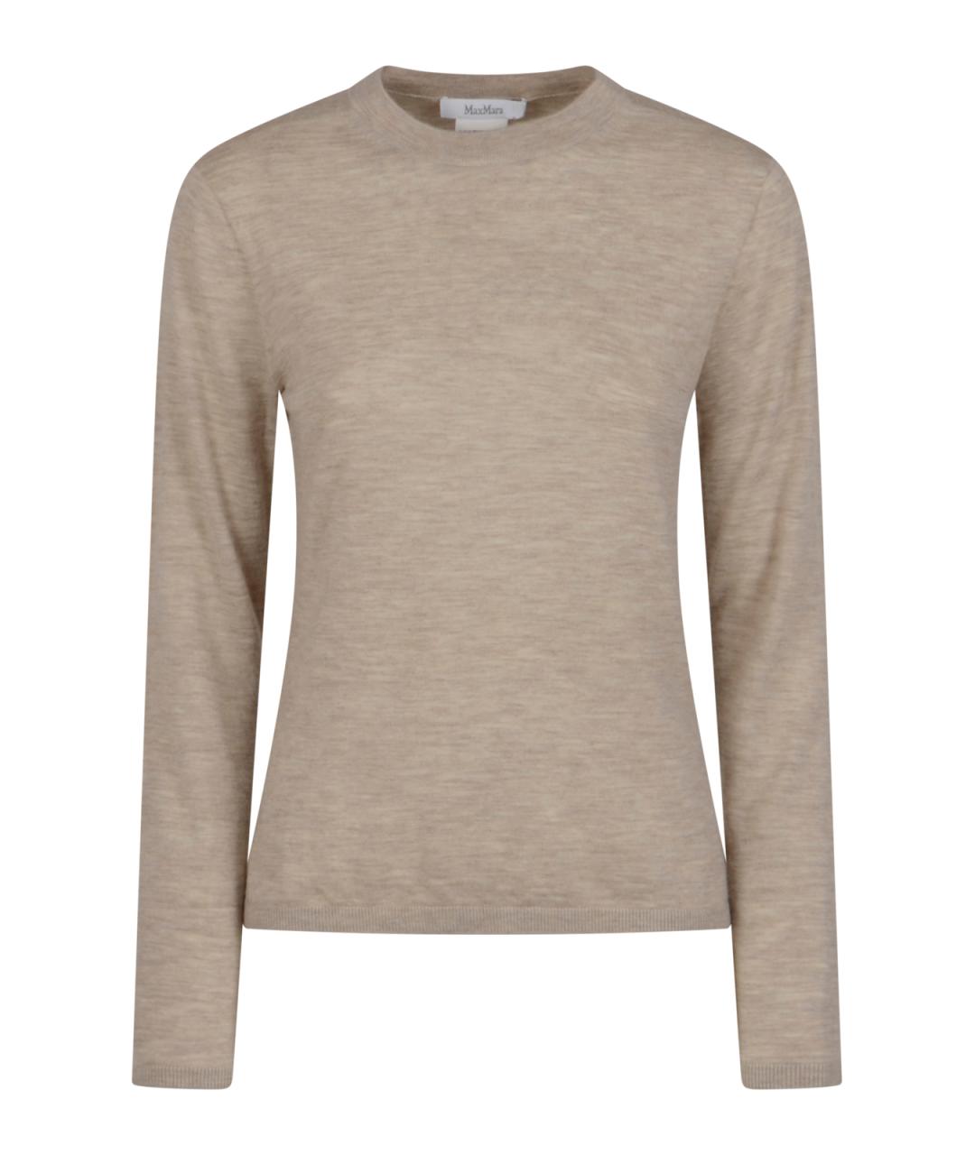 MAX MARA Бежевый джемпер / свитер, фото 1