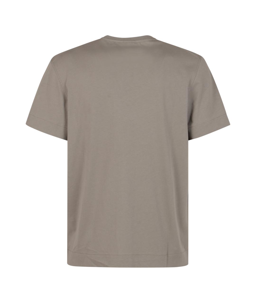 PARAJUMPERS Бежевая хлопковая футболка, фото 2