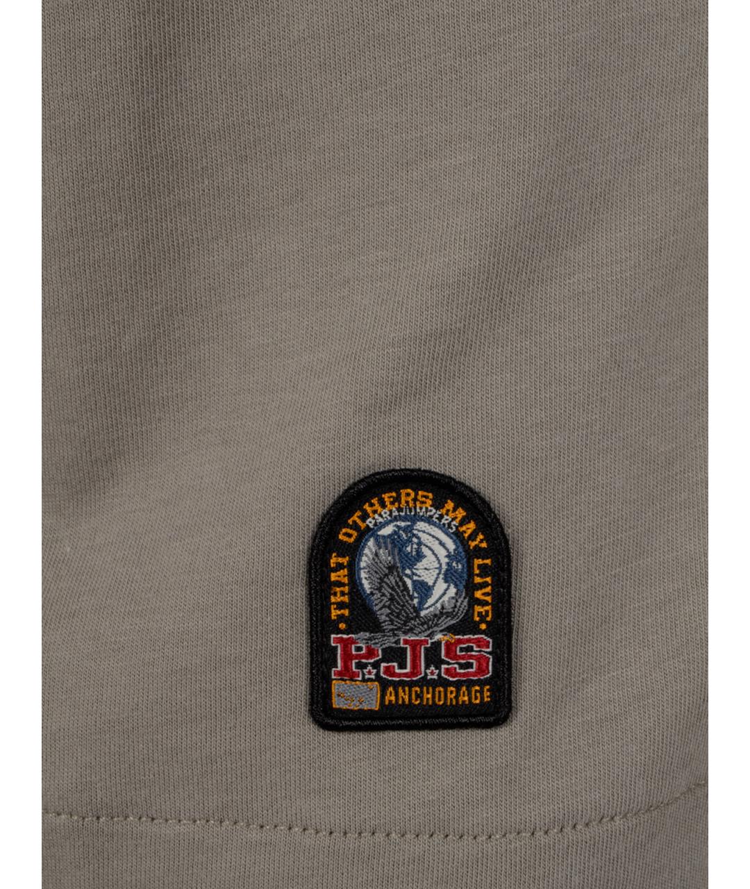 PARAJUMPERS Бежевая хлопковая футболка, фото 3