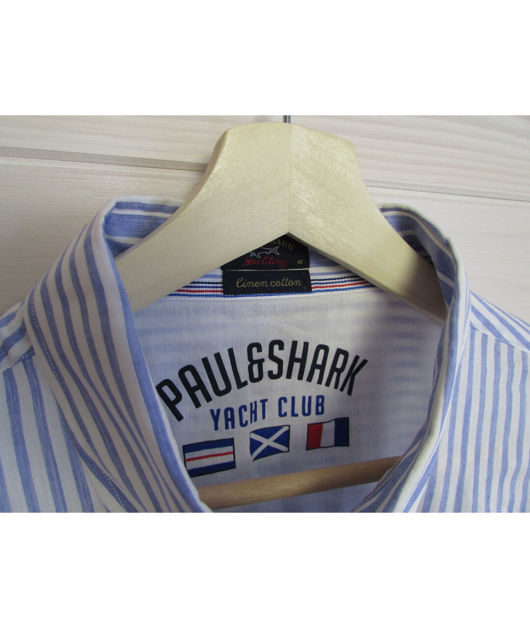 PAUL & SHARK Синяя льняная кэжуал рубашка, фото 3