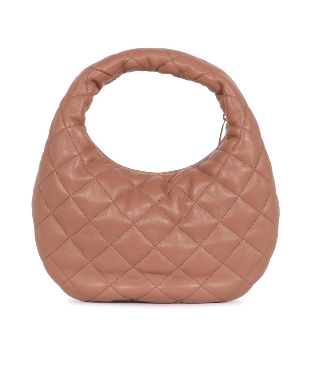 SAINT LAURENT Розовая кожаная сумка с короткими ручками, фото 3