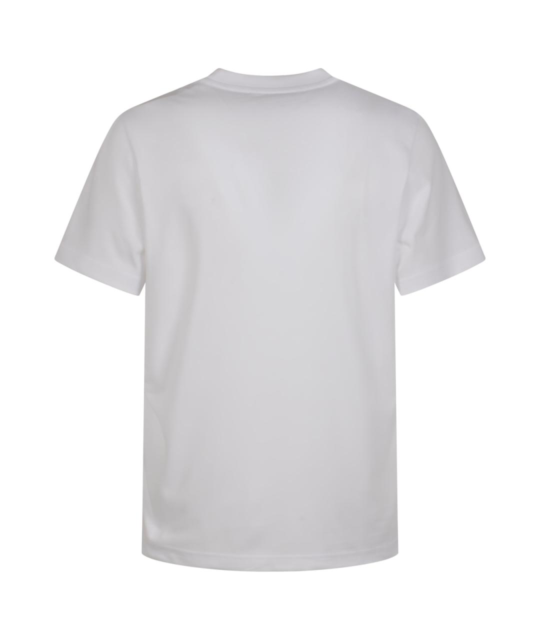 MONCLER Белая хлопковая футболка, фото 4