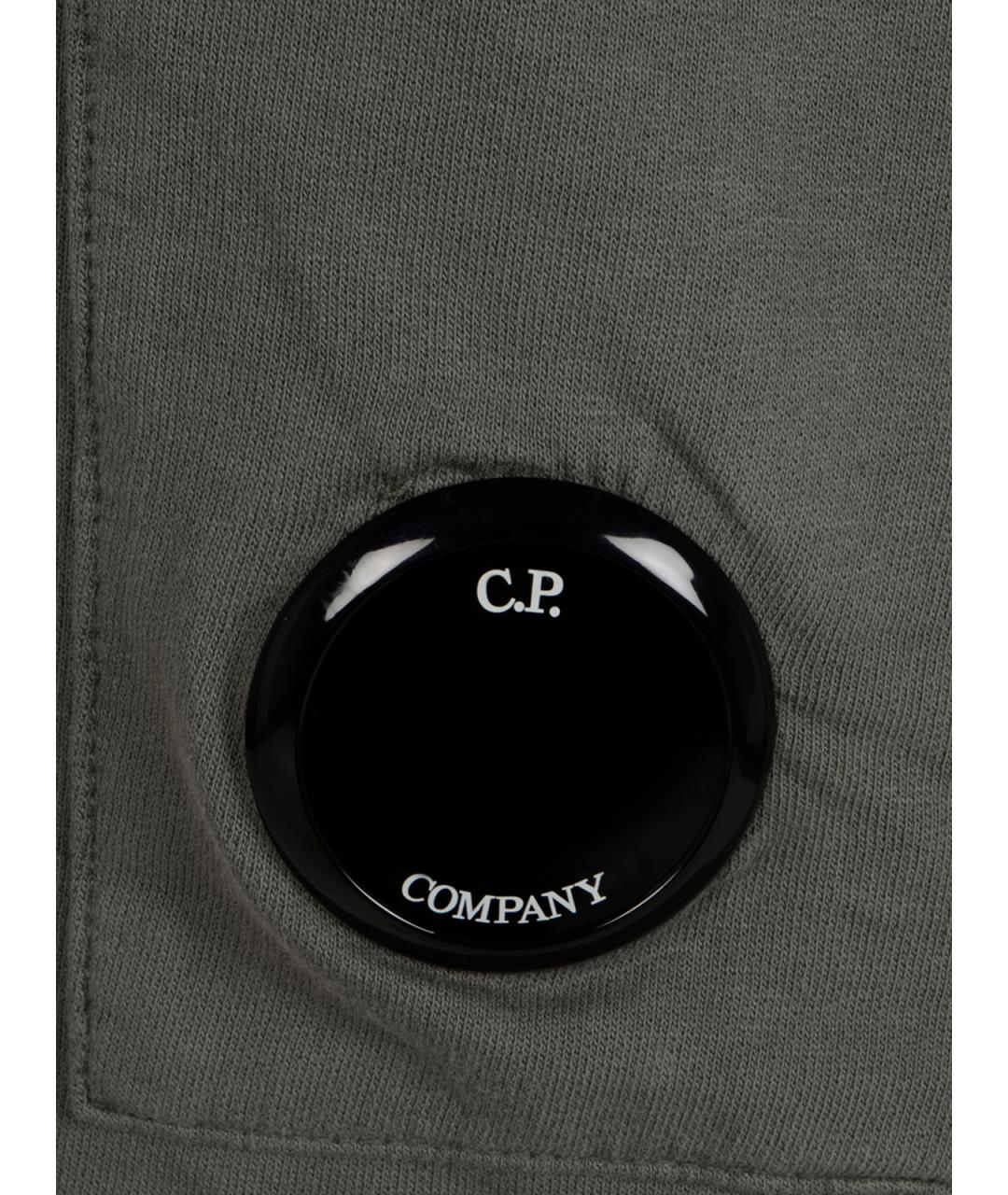 CP COMPANY Серые хлопковые шорты, фото 3