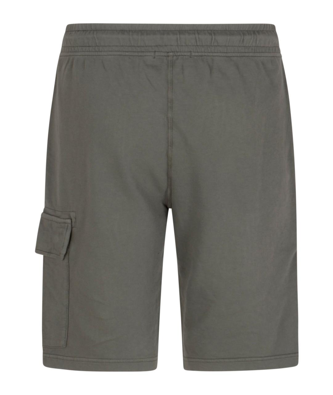 CP COMPANY Серые хлопковые шорты, фото 2