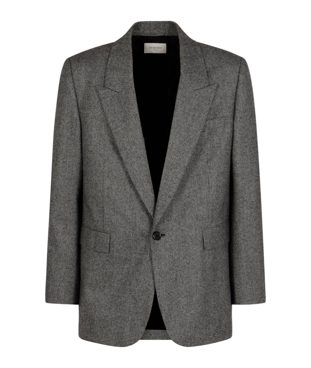 SAINT LAURENT Мульти шерстяной пиджак, фото 1