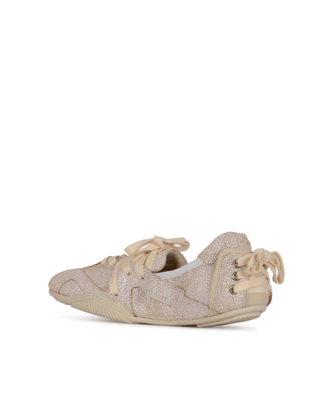 ACNE STUDIOS Бежевые кожаные балетки, фото 3