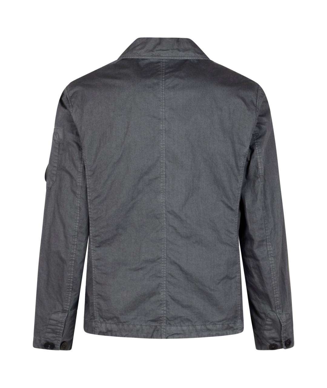 CP COMPANY Серая хлопковая куртка, фото 2