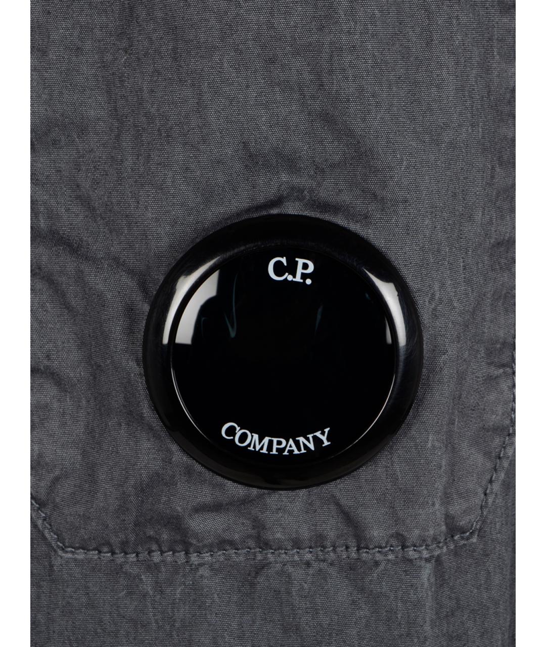 CP COMPANY Серая хлопковая куртка, фото 3