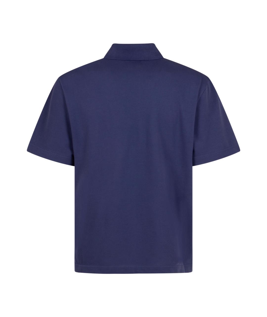 MONCLER Синяя хлопковая футболка, фото 2