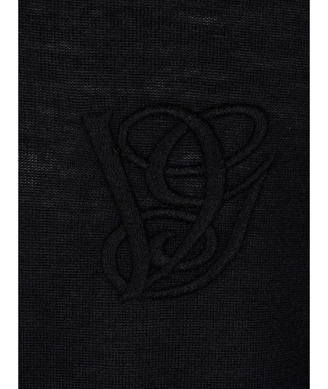 VALENTINO Черный шерстяной джемпер / свитер, фото 3