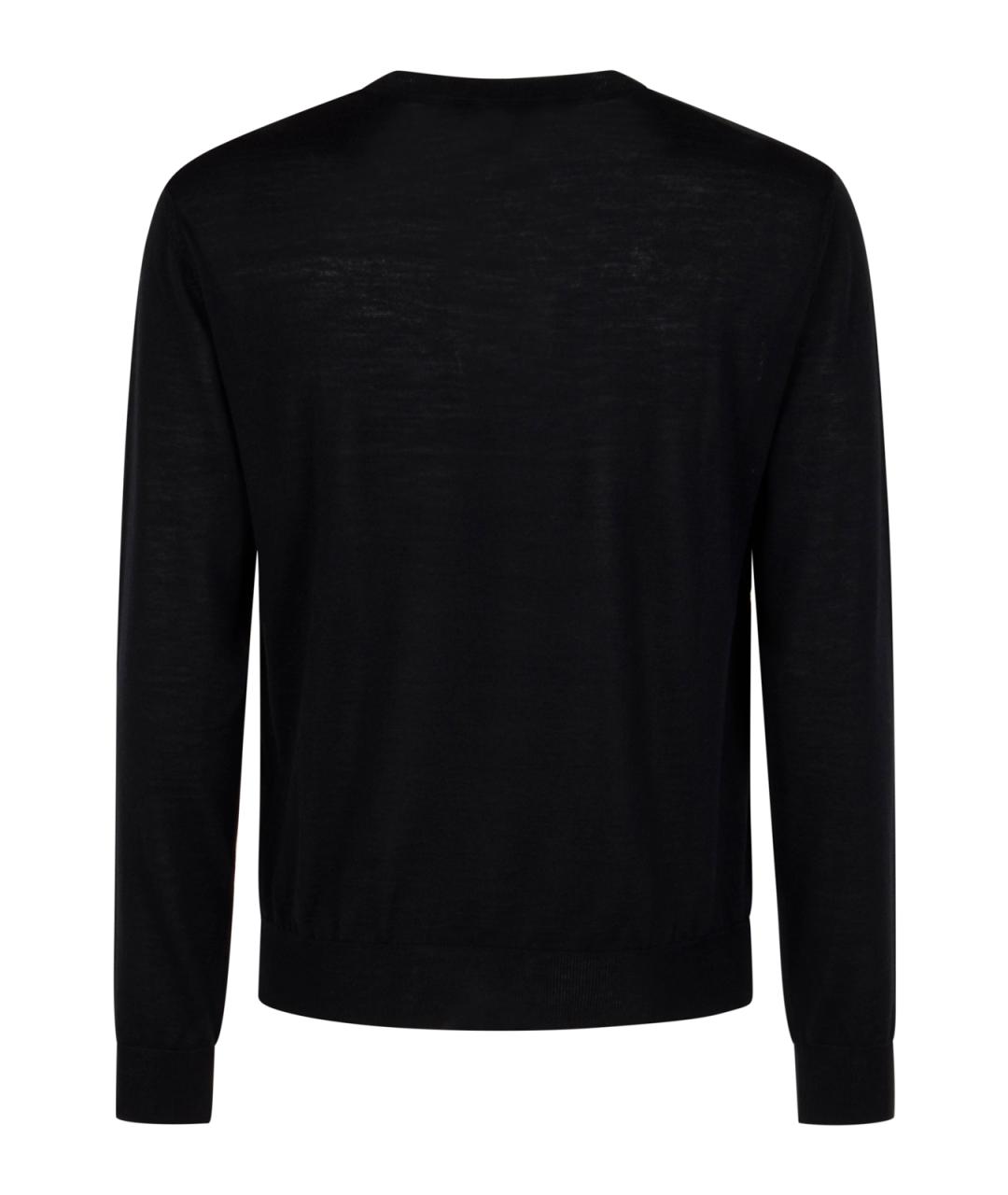 VALENTINO Черный шерстяной джемпер / свитер, фото 2
