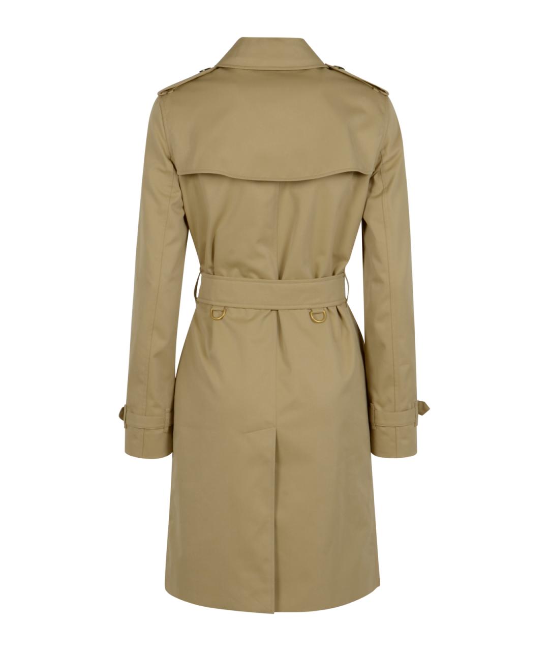 BURBERRY Бежевый хлопковый тренч/плащ, фото 2