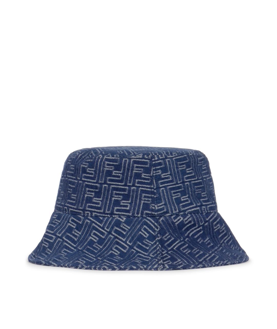 FENDI Синяя хлопковая шляпа, фото 2