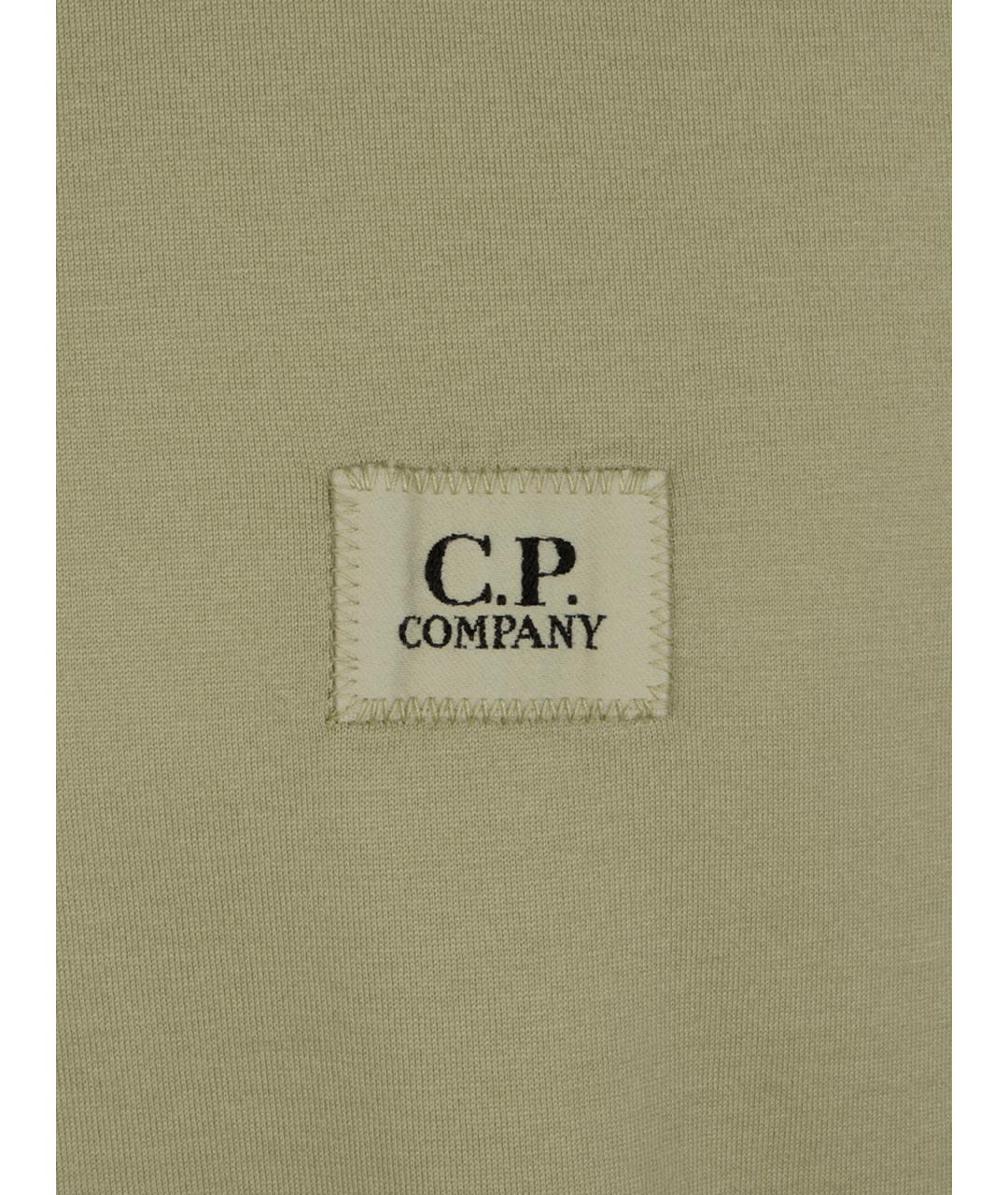 CP COMPANY Зеленая хлопковая футболка, фото 3