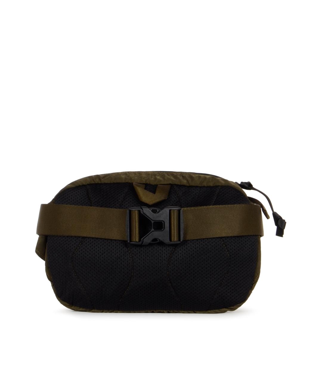 CP COMPANY Зеленая синтетическая поясная сумка, фото 3