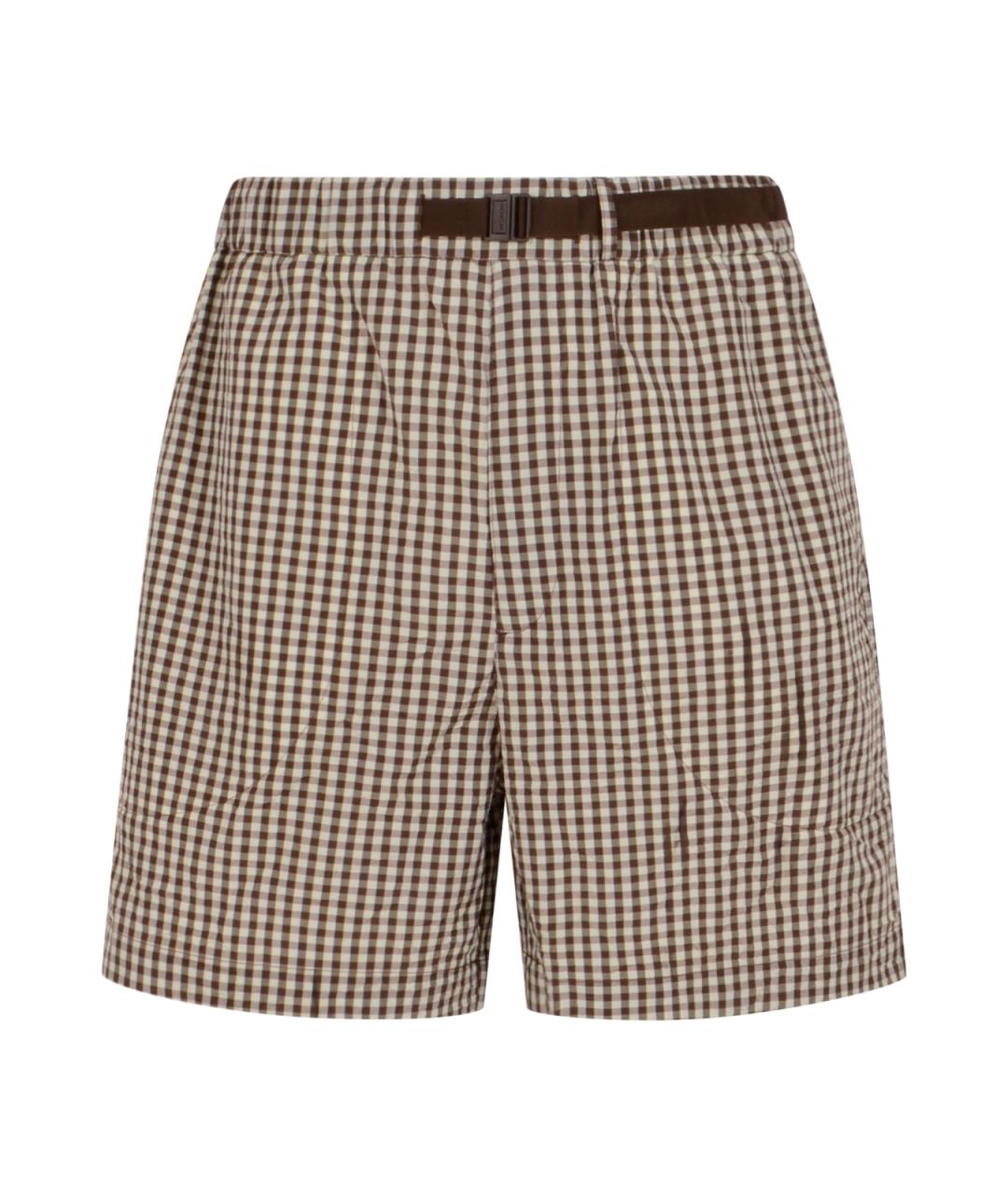 MONCLER Бежевые полиэстеровые шорты, фото 1